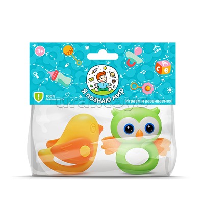 Набор погремушек "Лесные друзья" в пакете