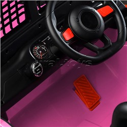 Электромобиль детский "Городской внедорожник" (цвет розовый)