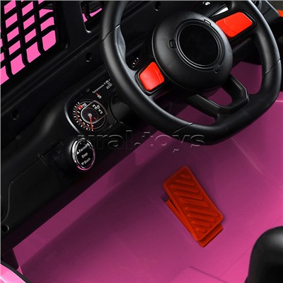 Электромобиль детский "Городской внедорожник" (цвет розовый)