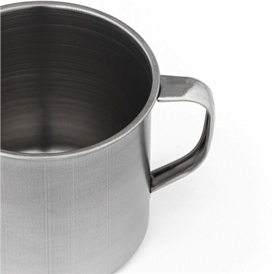 Кружка Доляна «Мэйли», 550 мл, d=9.5 см, толщина 0.33 мм, нержавеющая сталь, хромированная