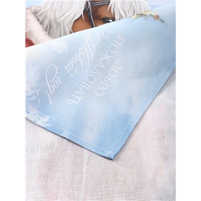 Набор кухонных полотенец «Доляна. Лошадь», 35×60 см-4 шт., 100% хл, рогожка, 160 г/м²