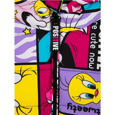 Куртка текстильная с полиуретановым покрытием для девочек