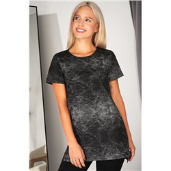 Женская удлиненная футболка с разрезами Happyfox