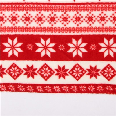 Плед «Этель. Новогодний узор», 150×200 см, корал-флис