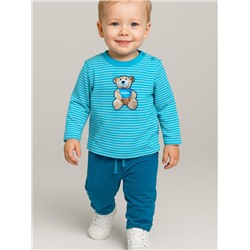 Комплект детский трикотажный для мальчиков: фуфайка (футболка с длинными рукавами), брюки