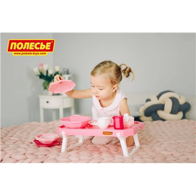 321758 Wader Набор детской посуды "Ретро" с подносом (29 элементов) (в сеточке)