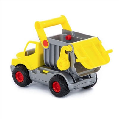 320858 Wader "КонсТрак", автомобиль-самосвал (жёлтый) (в коробке)