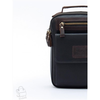 Сумка мужская кожаная 4185-1TR black Tough Ruder