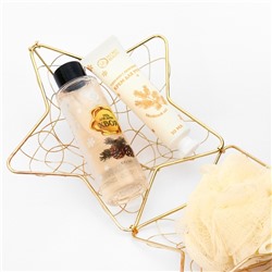 Новогодний подарочный набор косметики SB BEAUTY «Звезда», гель для душа, крем для рук, мочалка