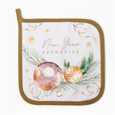 Прихватка «Этель» Esthetics саржа, 19×19 см, хлопок 100%, ватин 250 г/м²