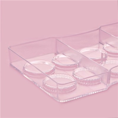 Форма для конфет и шоколада KONFINETTA «Медаль», 20×12×2.5 см, 10 ячеек 3.3×0.4 см, прозрачная