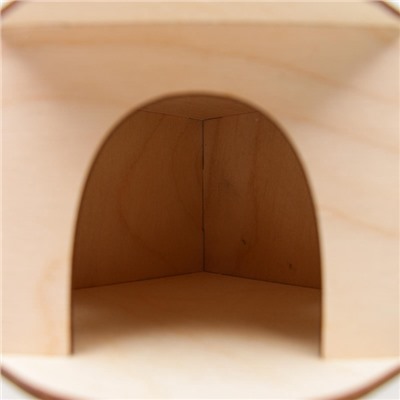 Домик для грызунов, 13×13×8 см, дерево