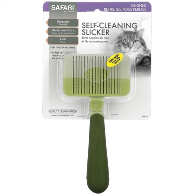 Safari, Self-Cleaning Cat Slicker Brush, 1 Slicker Brush