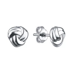 Серьги из серебра без вставки, Л-12737