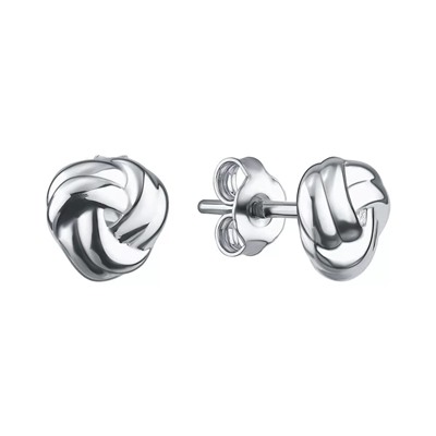 Серьги из серебра без вставки, Л-12737