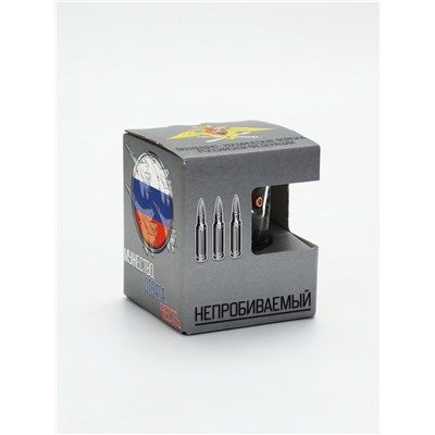 Стакан для виски, непробиваемый, с пулей «ВКС», 250 мл