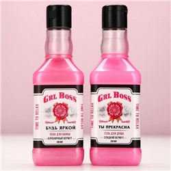 Подарочный набор косметики ЧИСТОЕ СЧАСТЬЕ GRL BOSS: гель для душа и пена для ванны виски, 2×250 мл