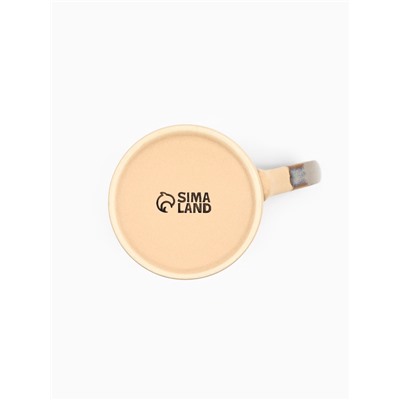 Кружка новогодняя керамическая «Новогодний лес», 350 мл, ручная работа