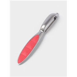 Овощечистка вертикальная Доляна Redline, 2.2×1.7×16.7, нержавеющая сталь, красная