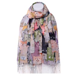 Палантин CY2593 Кошки