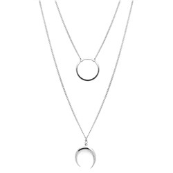 Колье из серебра без вставки, Ю-55129р