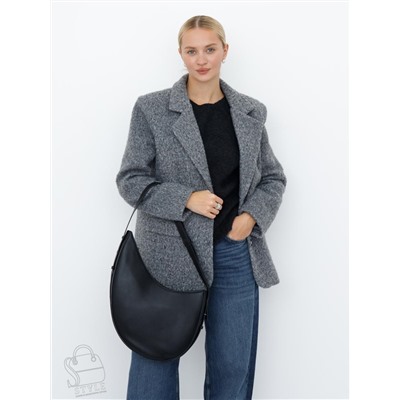 Сумка женская кожаная 1032M black Polina&Eiterou  в Новосибирске