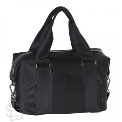 Сумка дорожная кожаная 916136-60M black Polina&Eiterou