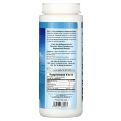 Nature's Plus, Магний в виде порошка KalmAssure, Без ароматизаторов, 400 мг, 0,80 фунта (360 г)