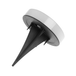 Светильник на солнечной батарее «Еврогарант», «Техно круг» 10.5×12.5 см, IP44, 8 LED, свечение белое