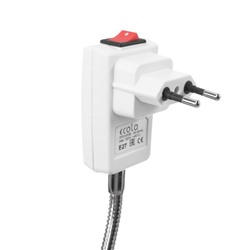 Светильник для растений 9 Вт, 7 мкмоль/с, гибкая ножка 15 см, выкл на корпусе