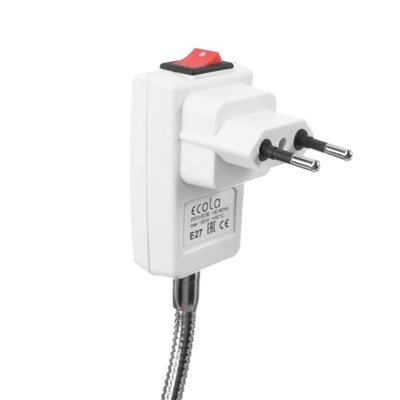 Светильник для растений 9 Вт, 7 мкмоль/с, гибкая ножка 15 см, выкл на корпусе