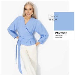 Блуза из вискозы, Восхитительные охваты (голубой рассветный)