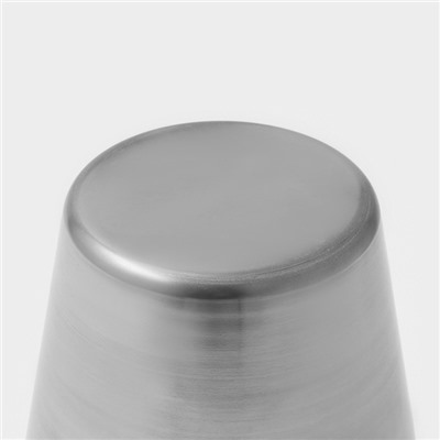 Ведро для льда Доляна, 1.35 л, 14×13.5 см, нержавеющая сталь, хромированное