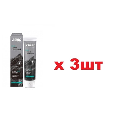 KeraSys Паста зубная 2080 Уголь и Мята 120гр 3шт