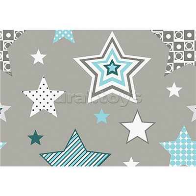 Ковер "Звезды" дет. 1х1,5 прямоугольный TPR (прорезиненный)