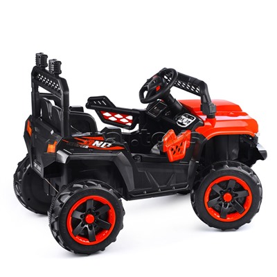 Электромобиль "Автокросс" на аккумуляторе, с р/у управлением, в коробке (красный)