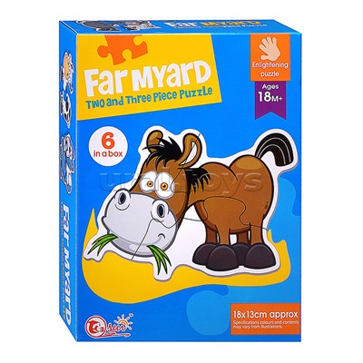 Пазл "Домашние животные" (6 картинок)