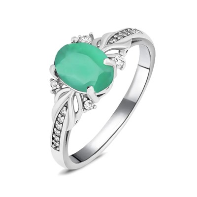 Кольцо, изумруд берилл, SL-RIC109