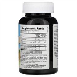 Nature's Plus, Source of Life, Animal Parade, детский жевательный пробиотик от зубной феи с пробиотиками M18, натуральный вкус ванили, 90 таблеток в форме животных