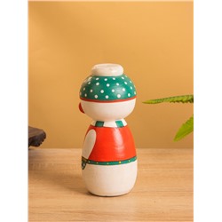 Японская кукла кокеши «Снеговичок», 7×7.5×15 см