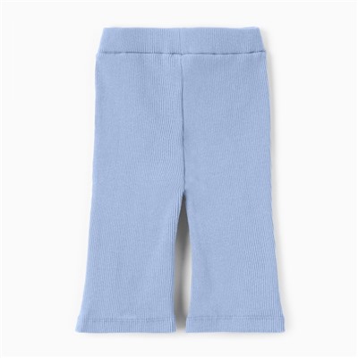 Брюки (клеш) для девочки MINAKU, рост 74-80 см, пыльно-голубые