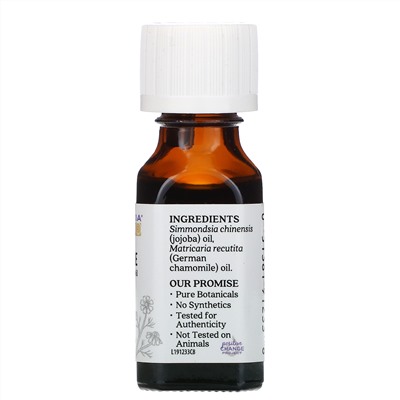 Aura Cacia, чистое эфирное масло с маслом жожоба, ромашка аптечная, 15 мл (0,5 жидк. унции)
