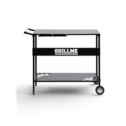 Столик на колесах Grillme, 35×115×83 см, для мангала, сталь 1 мм, чёрный