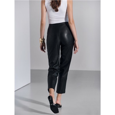 Брюки CONTE Брюки из экокожи с фигурными шлёвками LBK 2852