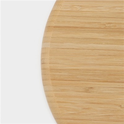 Блюдо для подачи Доляна Striata, d=20 см, бамбук