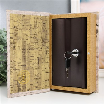 Шкатулка книга - сейф «Фонарный столб», дерево, искусственная кожа, 21×13×5 см