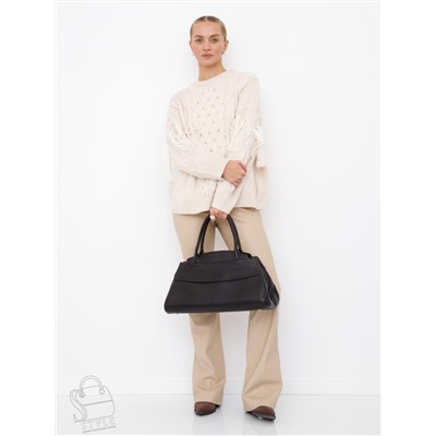 Сумка женская кожаная 3380-2QP d.coffee Polina&Eiterou  в Новосибирске