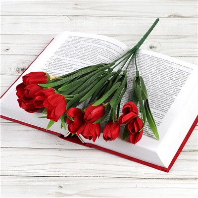 Цветок искусственный Букет тюльпанов 34 см 6 веток / NT596 /уп 600/