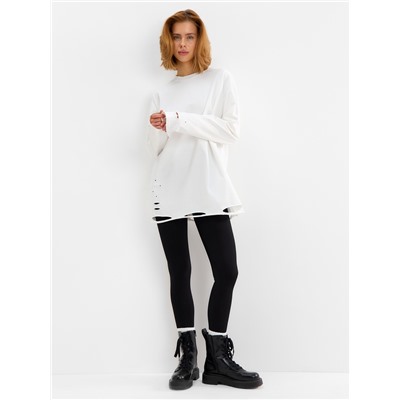 Лонгслив женский MINAKU: One Most Brand, белый, размер onesize