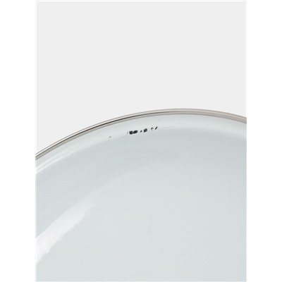 УЦЕНКА Кастрюля эмалированная «Черешня», 4 л, d=15 см, с крышкой, белая